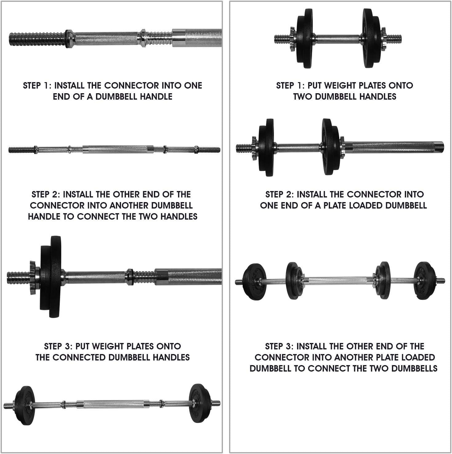 Adjustable Dumbbell Barbell Set 18–90KG Free Weights Home Gym