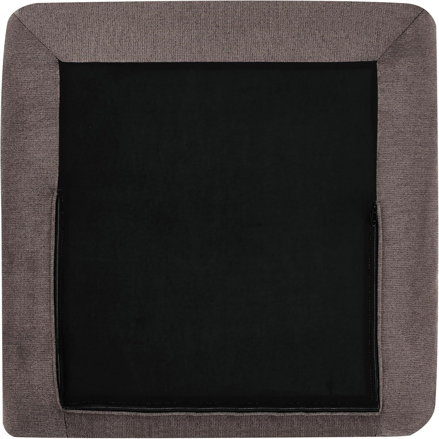 Brown Right Hand Chaise Lounge | Water-Repellent Fabric + Cushion, Modern Sofa