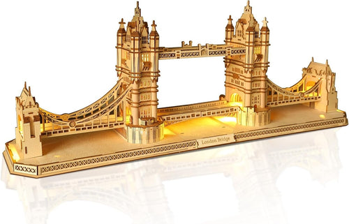 3D Wooden London Bridge Puzzle Kit – 450 PCS DIY Architecture Model
