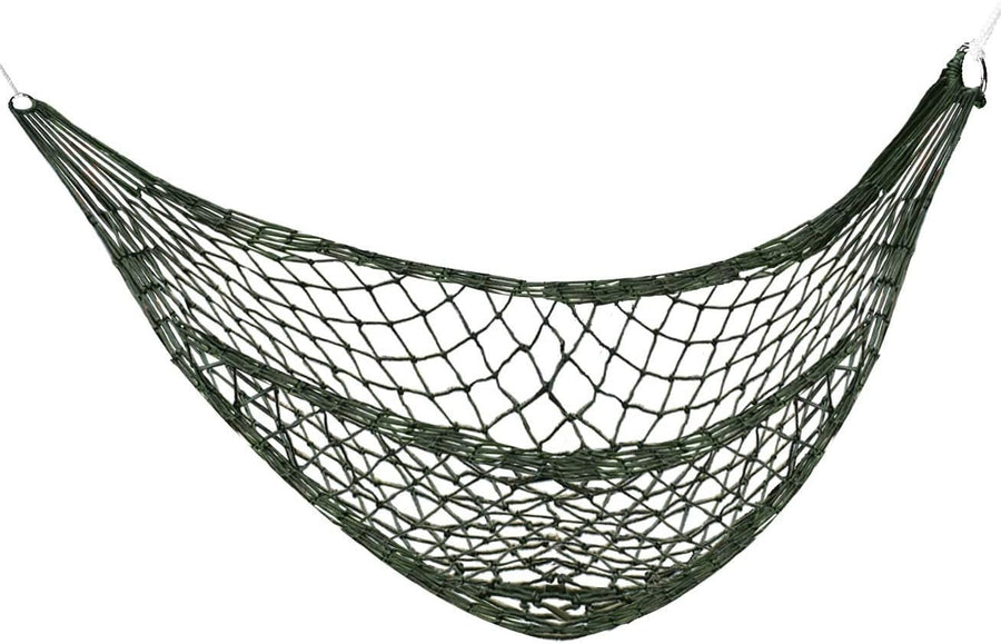 Heavy-Duty Nylon Camping Hammock with Metal Rings – Portable & Durable