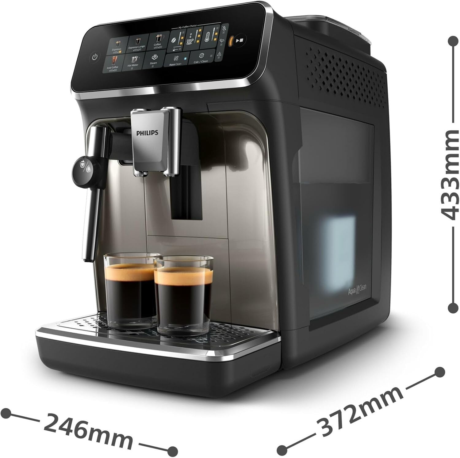 Automatic Bean to Cup Coffee Machine | Milk Frother | Silent Brew | 1.8L Tank