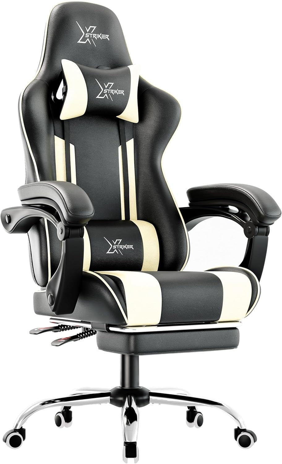 Ergonomic Gaming Chair PU Leather Racing Office Desk Recliner Footrest Swivel