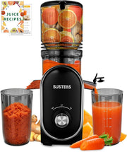 Cold Press Juicer 300W 5.3in Wide Feed Chute Whole Fruit High Yield