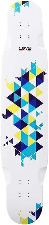 44" Neon Longboard Skateboard Tapete Deck Canadian Maple Multi-Colour
