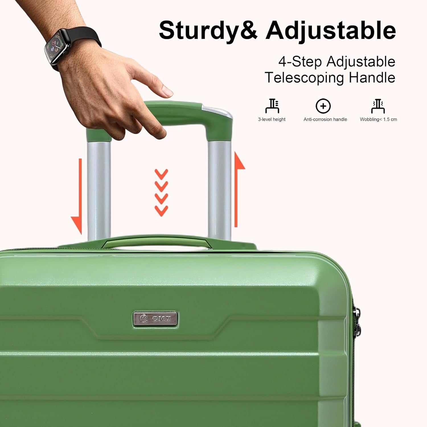 Oversized Check In Suitcase 28” Lightweight Hard Shell TSA Lock Spinner