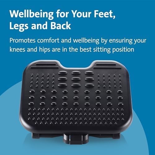 Under Desk Foot Rest Massage Ergonomic Tilt Adjustable Office Stool