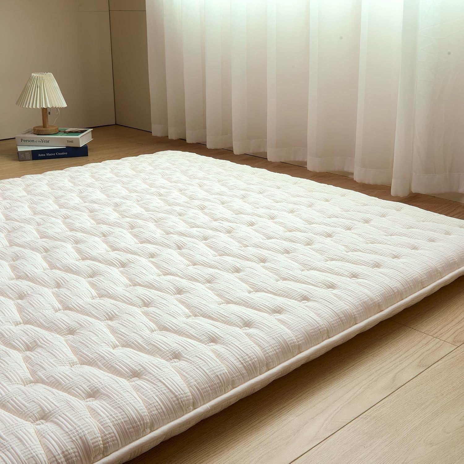 Queen Floor Futon Mattress 3.5" Thick Foldable Foam Tatami Sleeping Mat