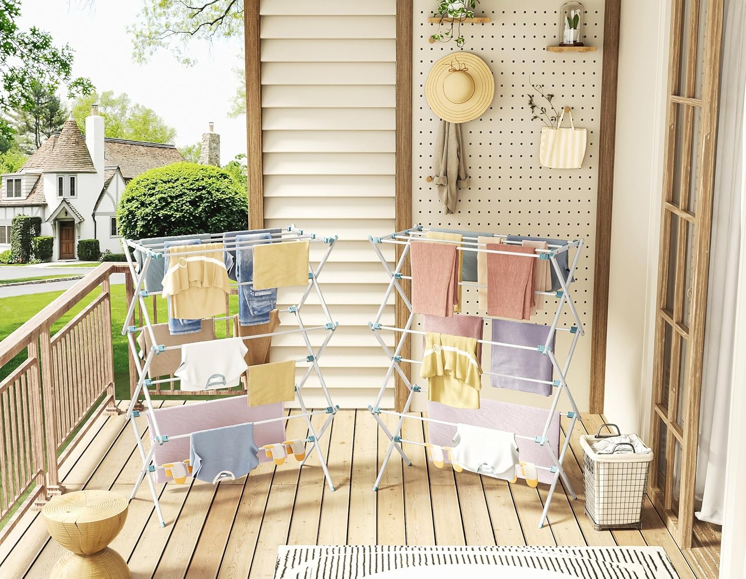3 Tier Foldable Clothes Airer Heavy Duty Laundry Drying Rack Indoor