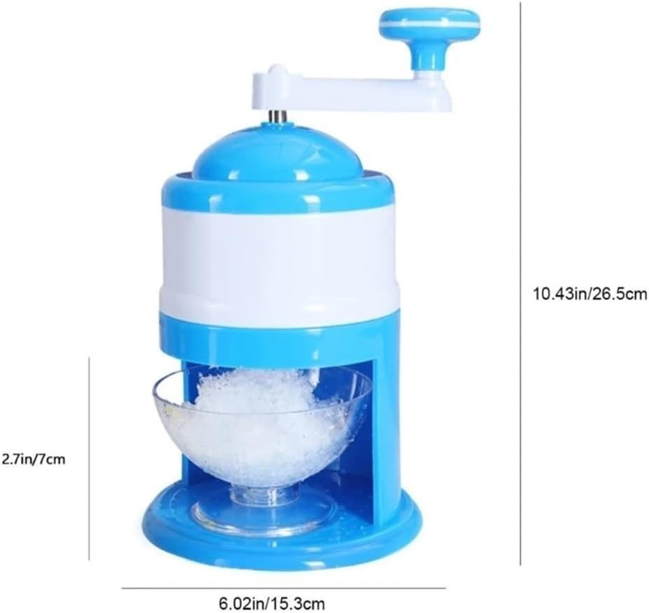 Manual Ice Crusher Slush Maker Hand Crank Shaved Ice Machine Home Use
