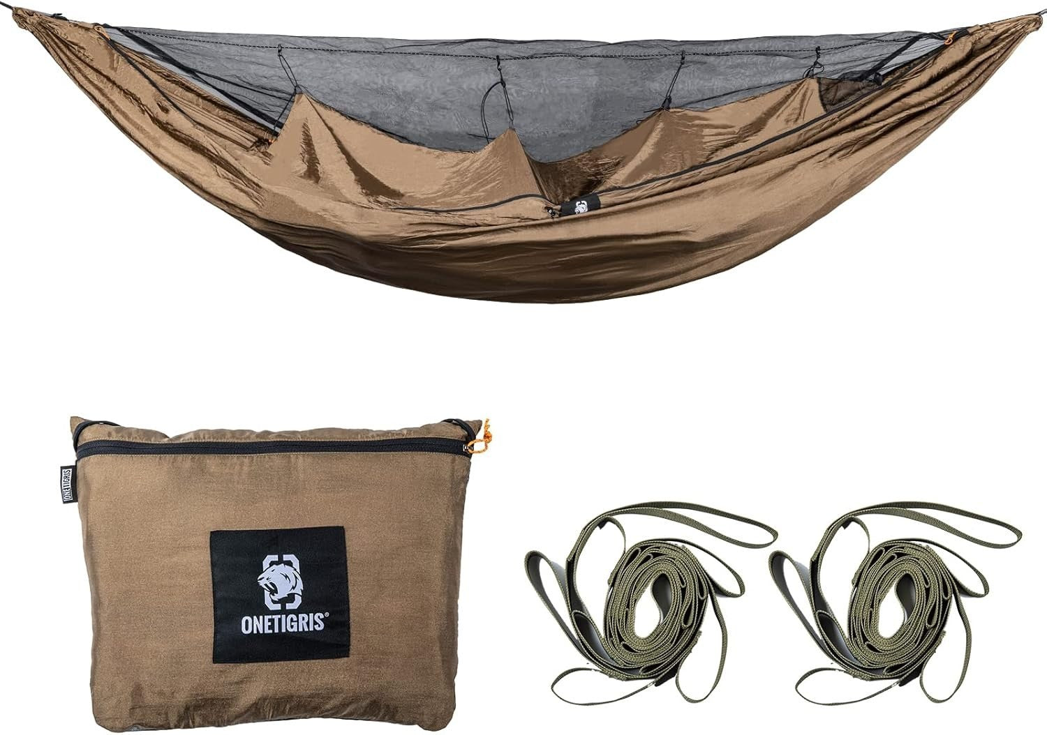 Camping Hammock with Mosquito Net & Warm Cover Portable 150kg Load