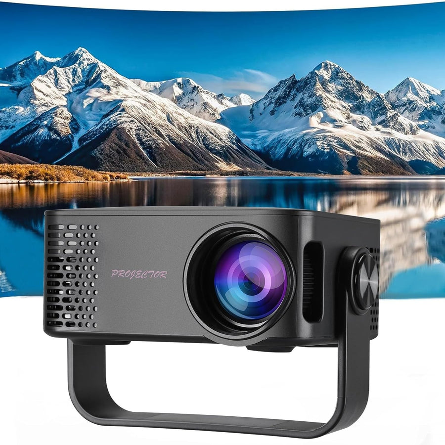 4K Mini Projector 1080P WiFi Portable 180° Home Outdoor Movie