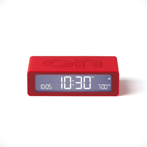 Mini Digital Alarm Clock LED Flip On Off Bedside Rechargeable Retro