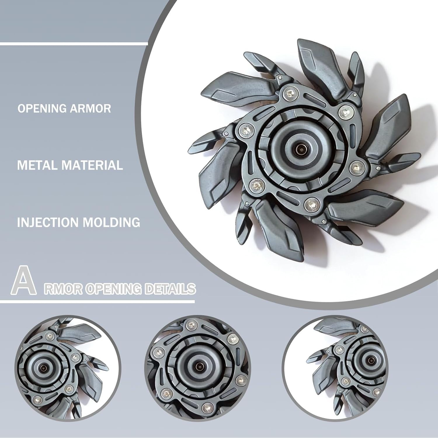 Metal EDC Fidget Slider Spinner Stress Relief ADHD Desk Toy