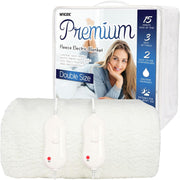 Double Electric Underblanket Dual Control Fitted Mattress Cover Fast Heat Washab
