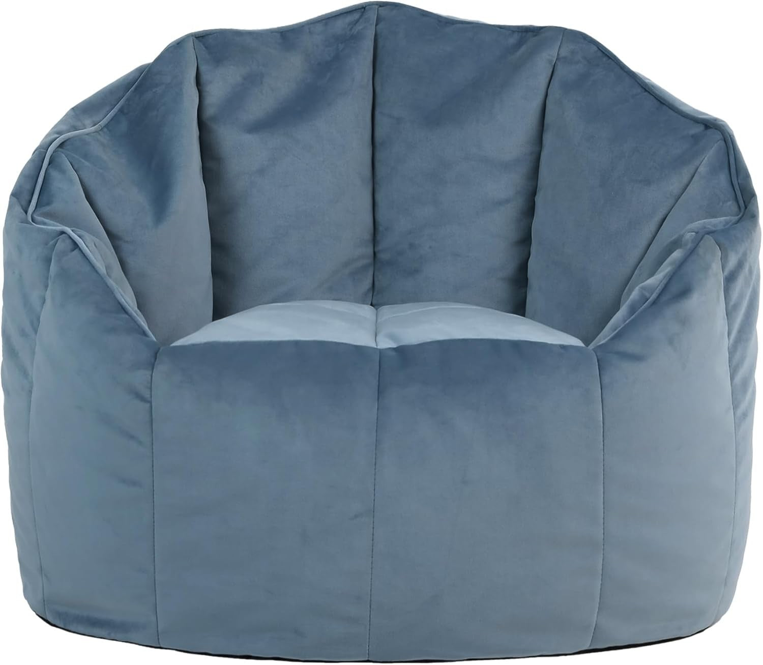 Large Velvet Bean Bag Chair Adult Seat | Living Room Lounge Furniture