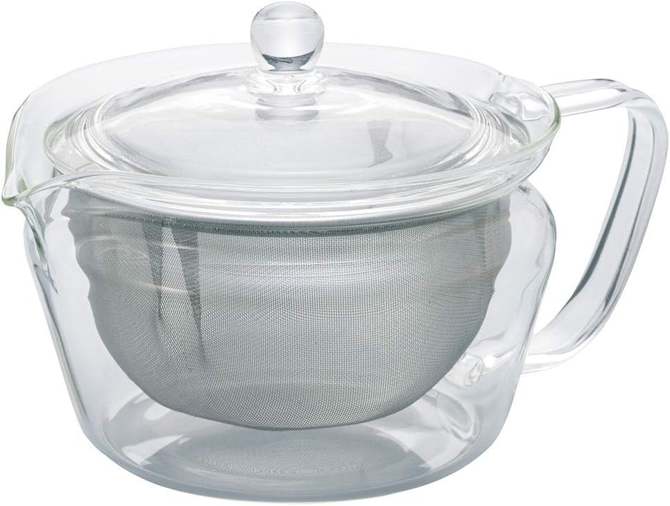 Glass Teapot 450ml with Stainless Steel Infuser Loose Leaf Tea Pot