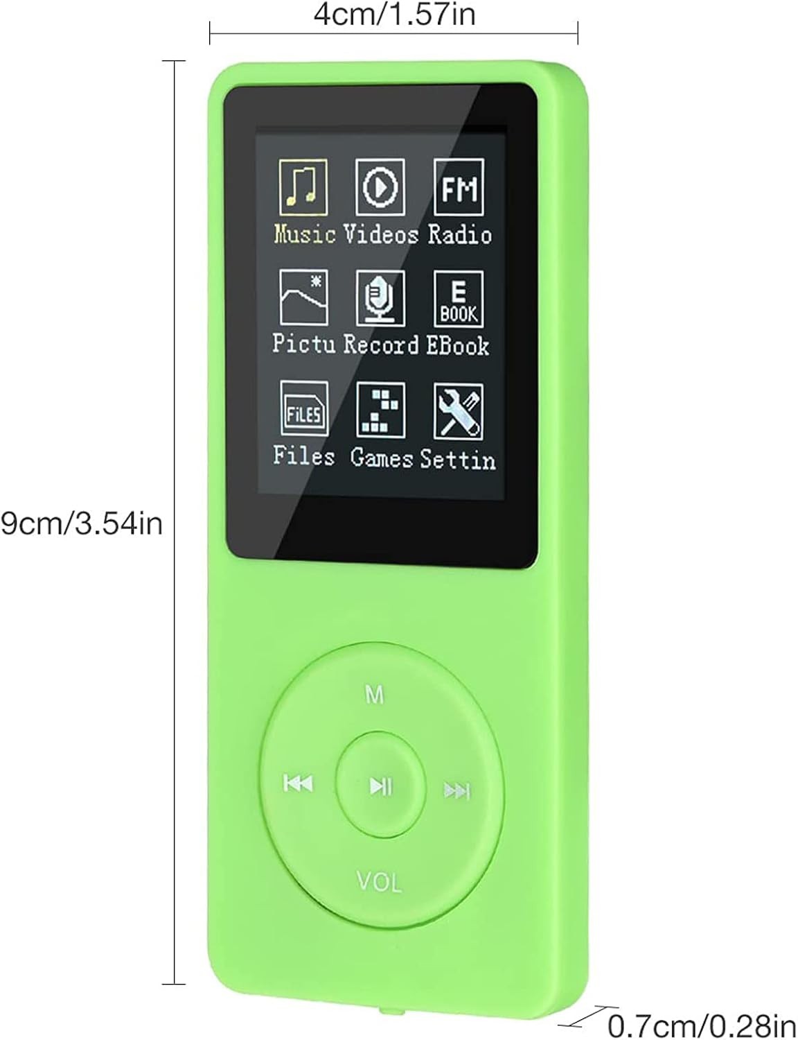 8GBMP3 Player Portable HiFi Music Player FM Radio Voice Recorder
