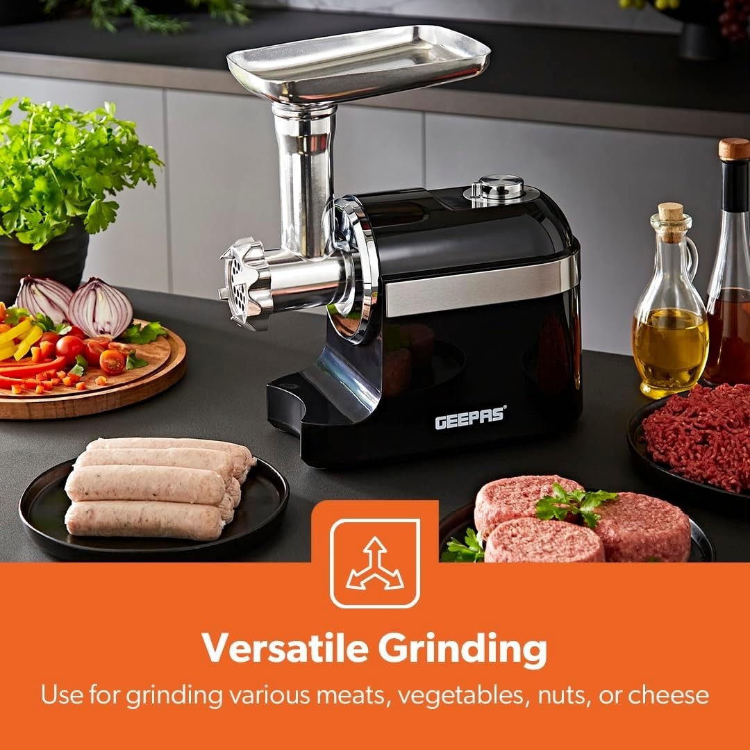 Electric Meat Grinder 1800W Meat Mincer Sausage Maker 3 Cutting Plates