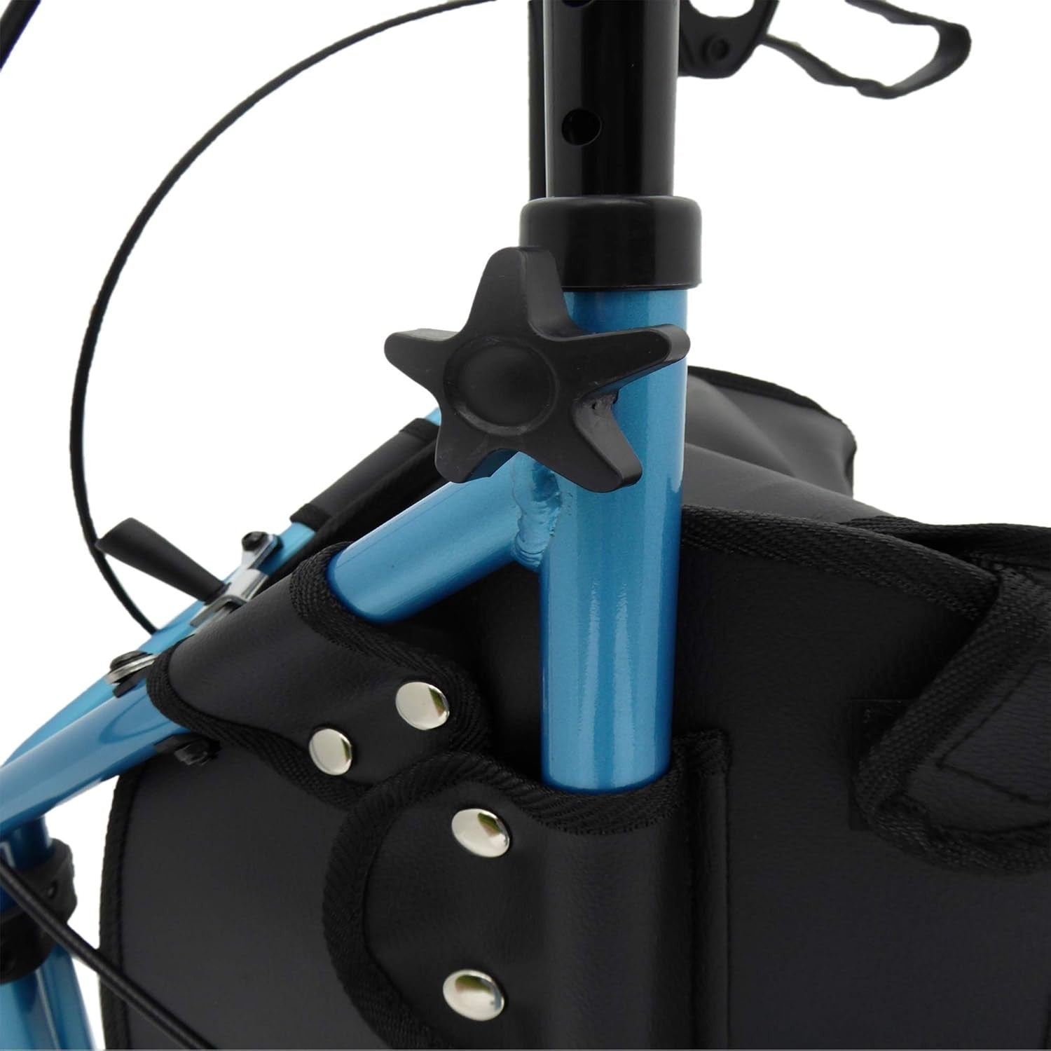 3 Wheel Rollator Walker Folding Lightweight Lockable Brakes Bag Indoor Outdoor