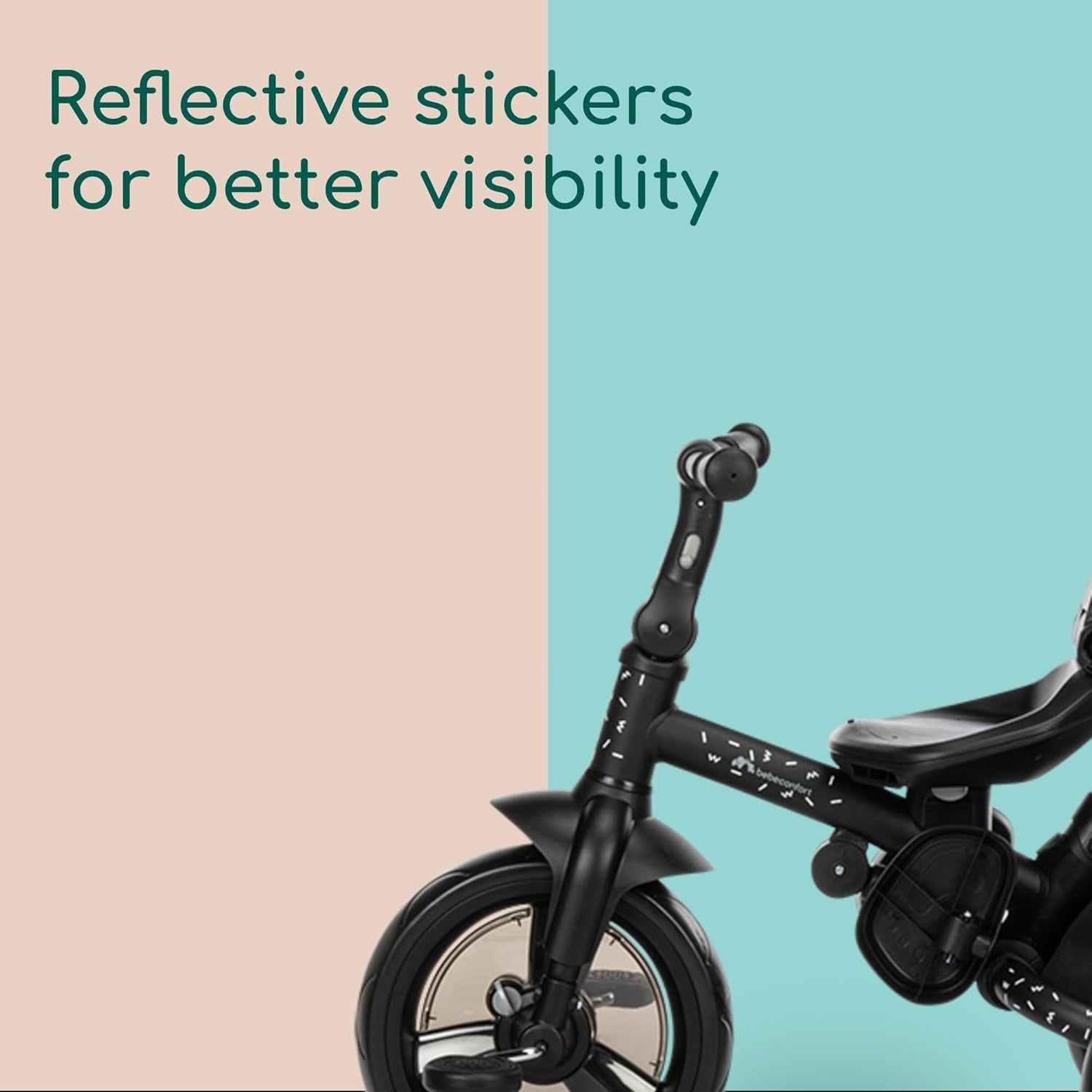 Foldable Baby Trike with Parent Handle Canopy 10M-4Y Toddler Bike