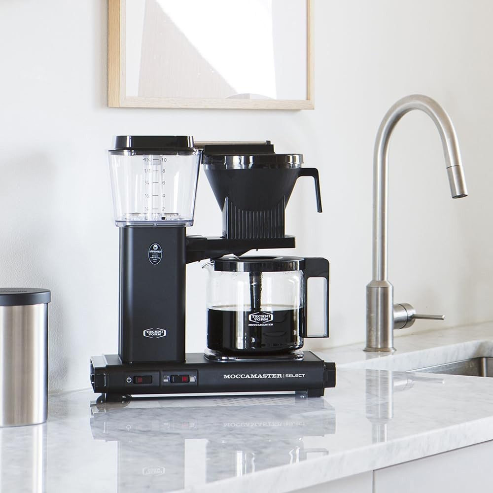 Premium Filter Coffee Machine 1.25L | Fast Brew, Copper Heating, Quiet Operation