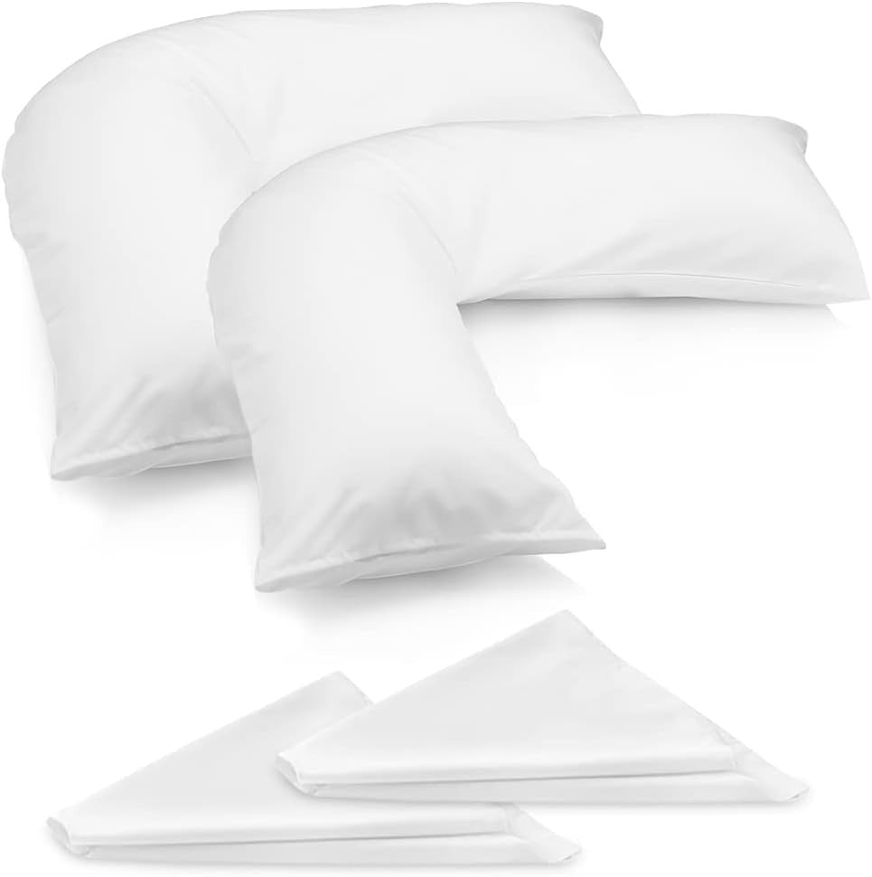 V Shaped Orthopedic Pillow Pregnancy Neck Back Shoulder Support 2 Pack