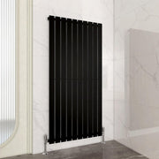 Modern Flat Panel Radiator 1600x680mm Black Vertical & Horizontal Heating