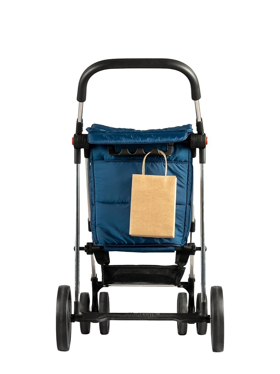 Foldable 4-Wheel Shopping Trolley Large Capacity Ergonomic Design Marino