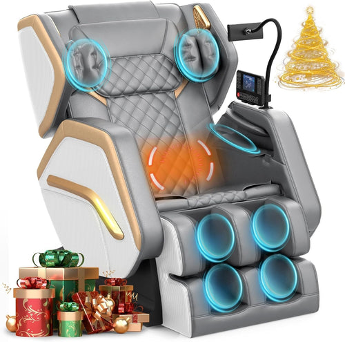 Full Body Massage Chair Zero Gravity Heating Airbags Bluetooth Recliner