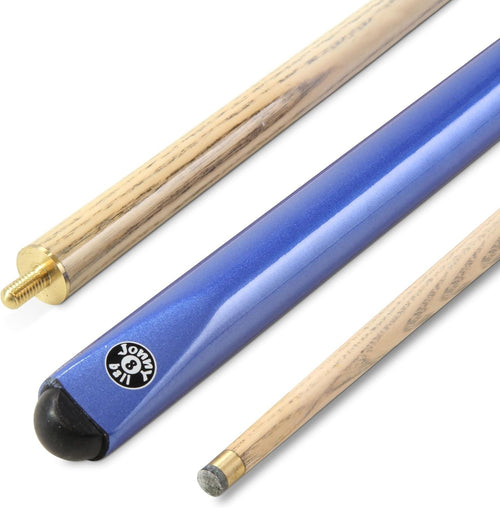 48in Kids Snooker Pool Cue 9.5mm Tip Ash Shaft Centre Joint Gloss 2pc
