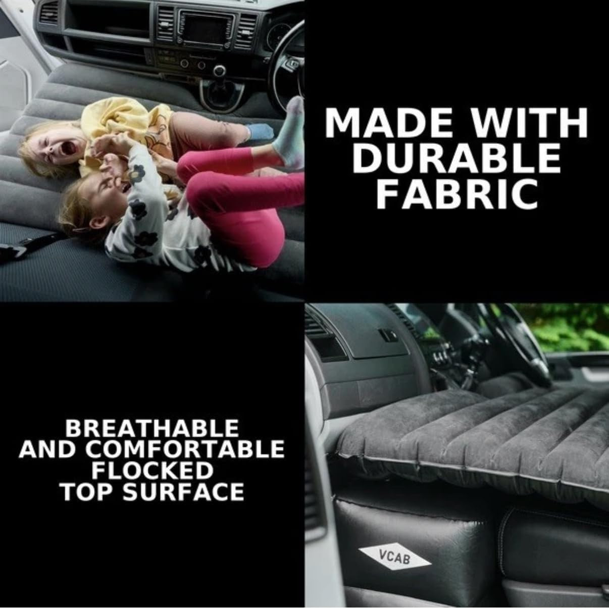 Van Cabin Inflatable Air Bed Child Camper Van Mattress Footwell Support