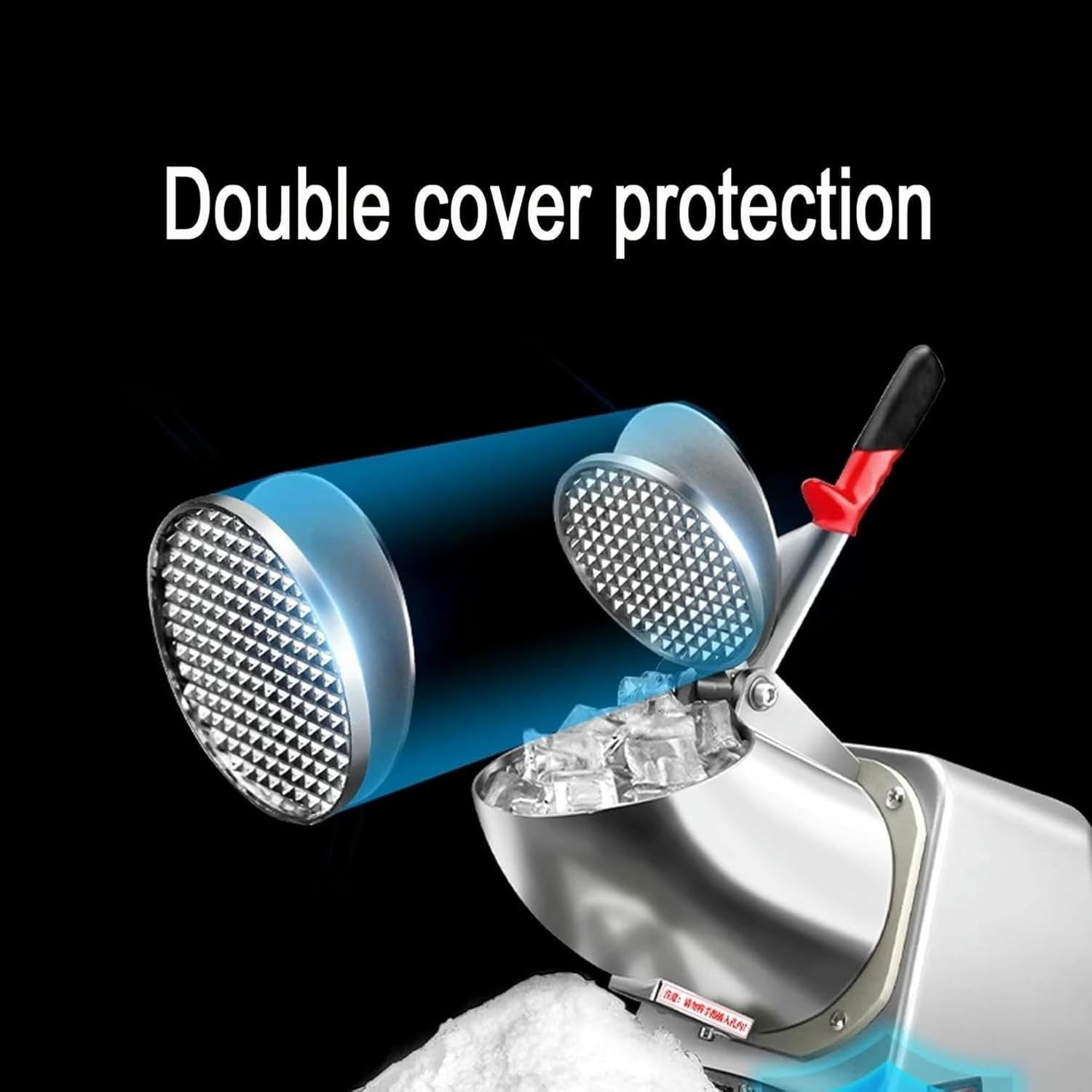 Commercial Ice Crusher Shaver Slushie Machine Dual Blade 330lbs/hr