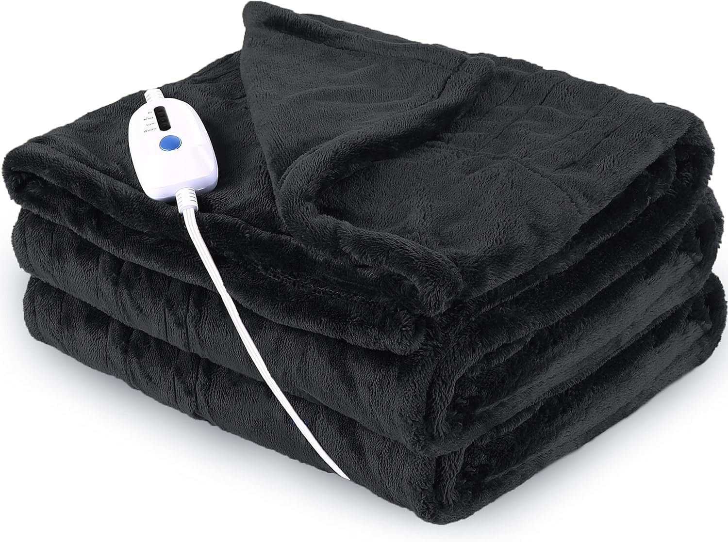 Electric Heated Throw Blanket 180x130cm Fast Heat Timer Washable Fleece