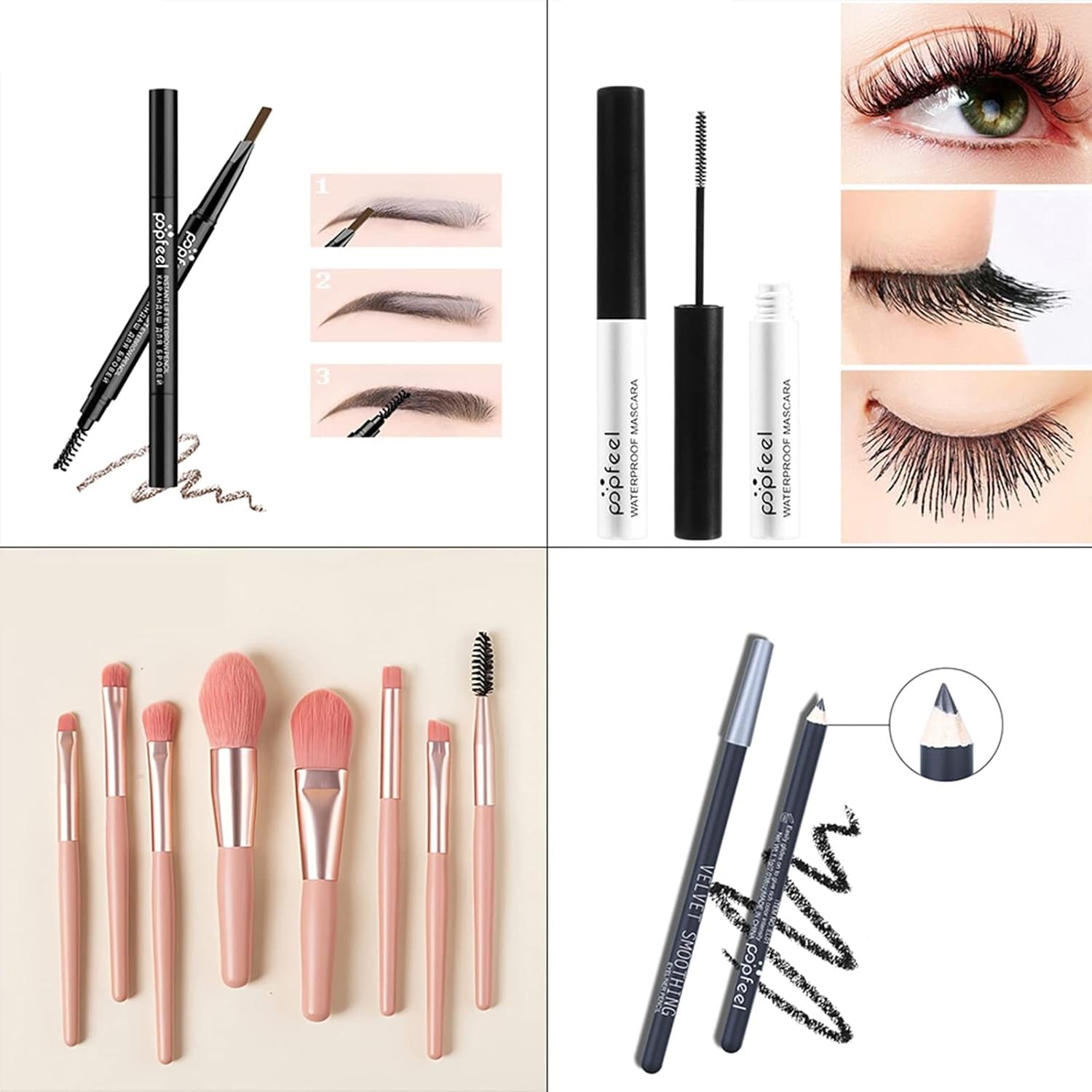 All In One Makeup Set 40 Colour Palette Gift Kit with Brushes
