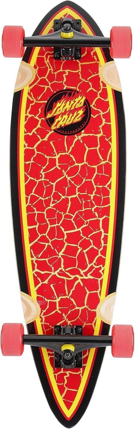 Pintail Cruiser Skateboard 33" Maple Deck, 60mm PU Wheels, ABEC Bearings