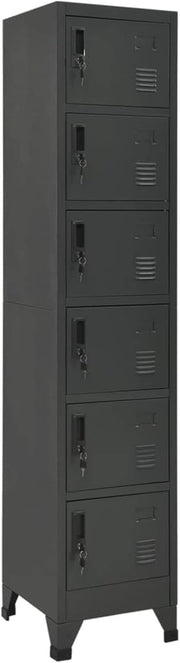 5 Door White Metal Locker Cabinet Lockable Steel Storage Cupboard Office Gym