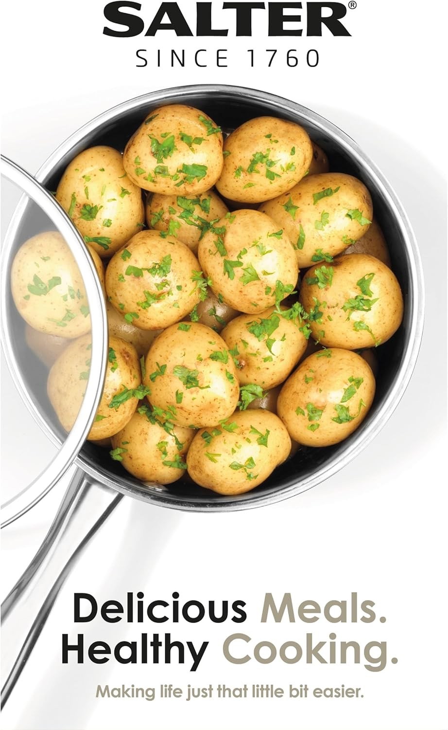 5pcs Stainless Steel Induction Saucepans and Frying Pan Set with Glass Lids