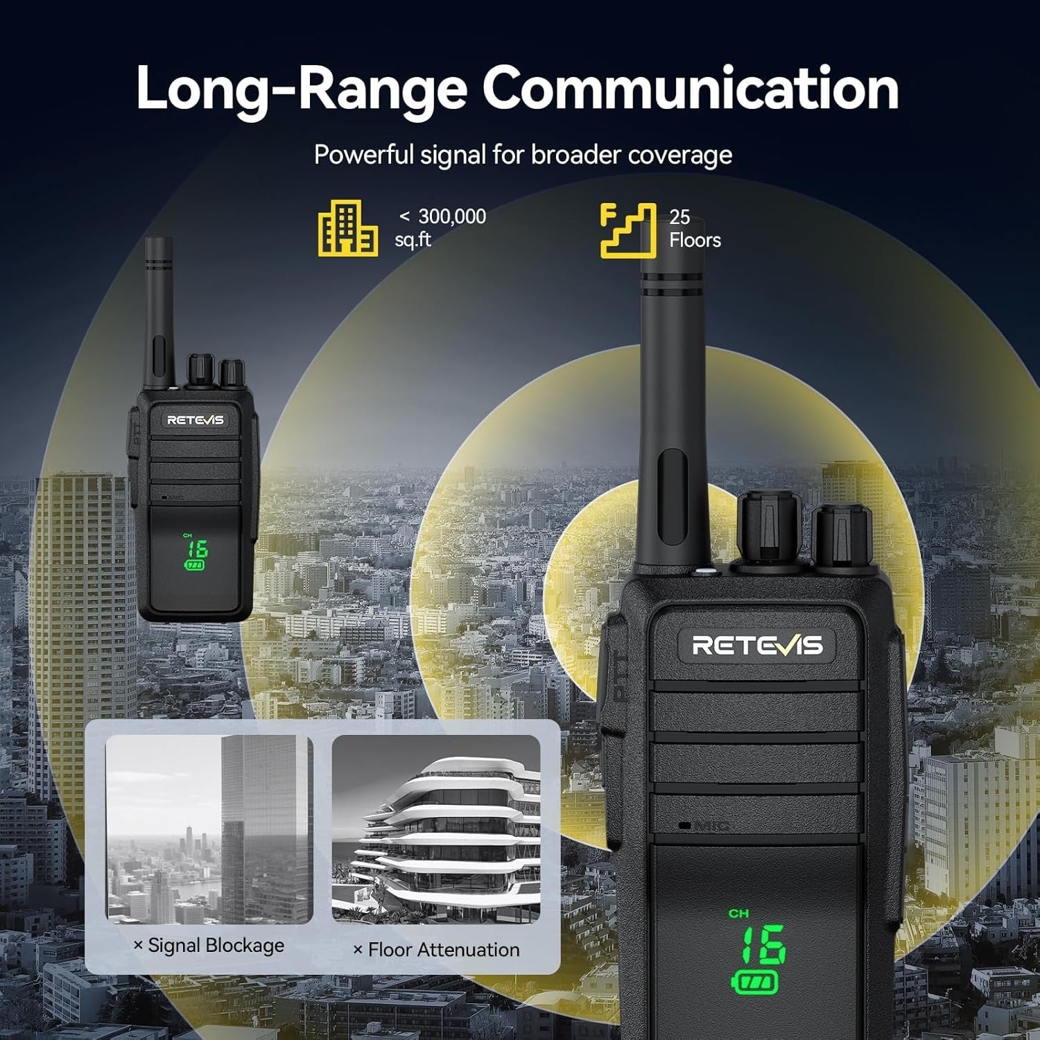 IP54 Walkie Talkies Hidden Screen Type C 6 Way Charger 6 Pack Radio