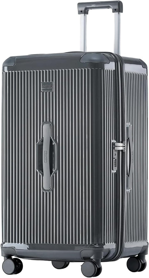 20” Trunk Style Carry On Hard Shell Suitcase TSA Lock Silent Wheels