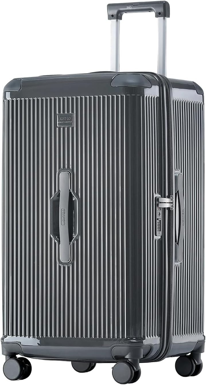 20” Trunk Style Carry On Hard Shell Suitcase TSA Lock Silent Wheels