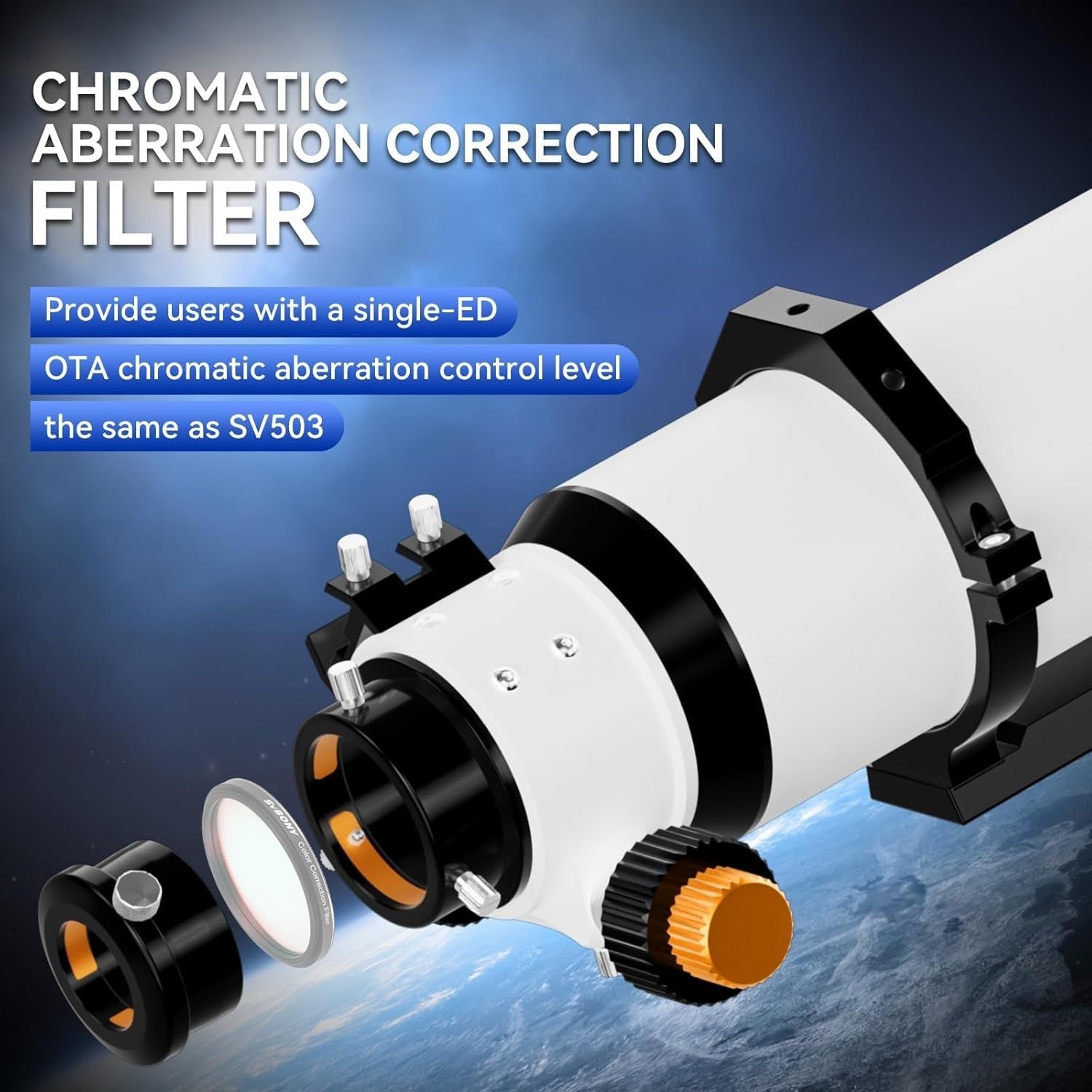 102mm Refractor Telescope Kit F6.5 for Beginners with Zoom Eyepiece & Finder