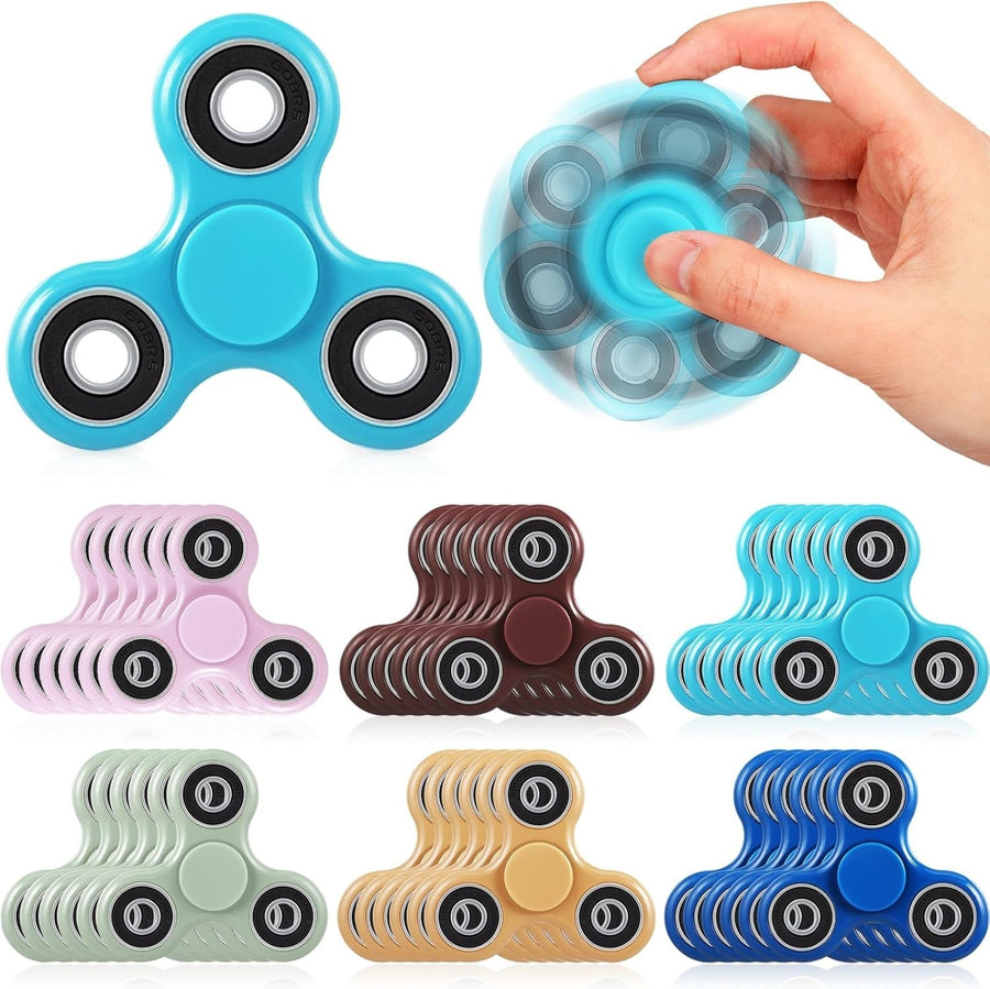 18 Pack Fidget Spinner Toys Bulk Sensory Stress Relief ADHD 6 Colors