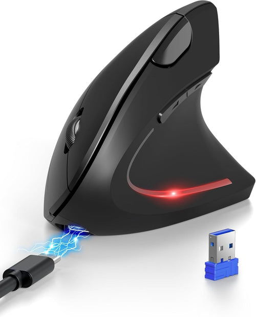 Ergonomic Vertical Mouse Bluetooth Rechargeable 4800 DPI