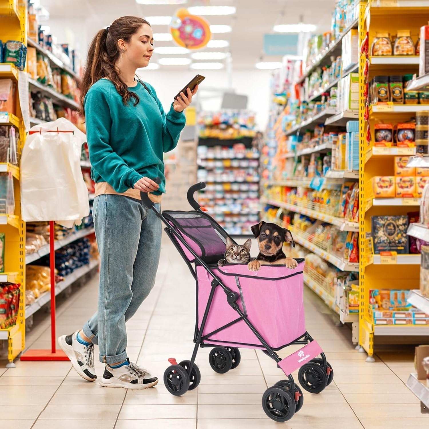 Collapsible Folding Wagon Heavy Duty Utility Cart All Terrain Outdoor Trolley