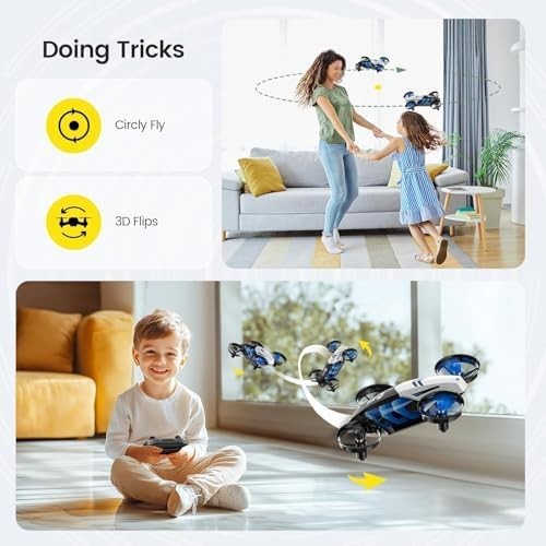 Holy Stone HS210T Mini Drone for Kids – 2-in-1 Land & Fly RC Quadcopter, 3D Flip