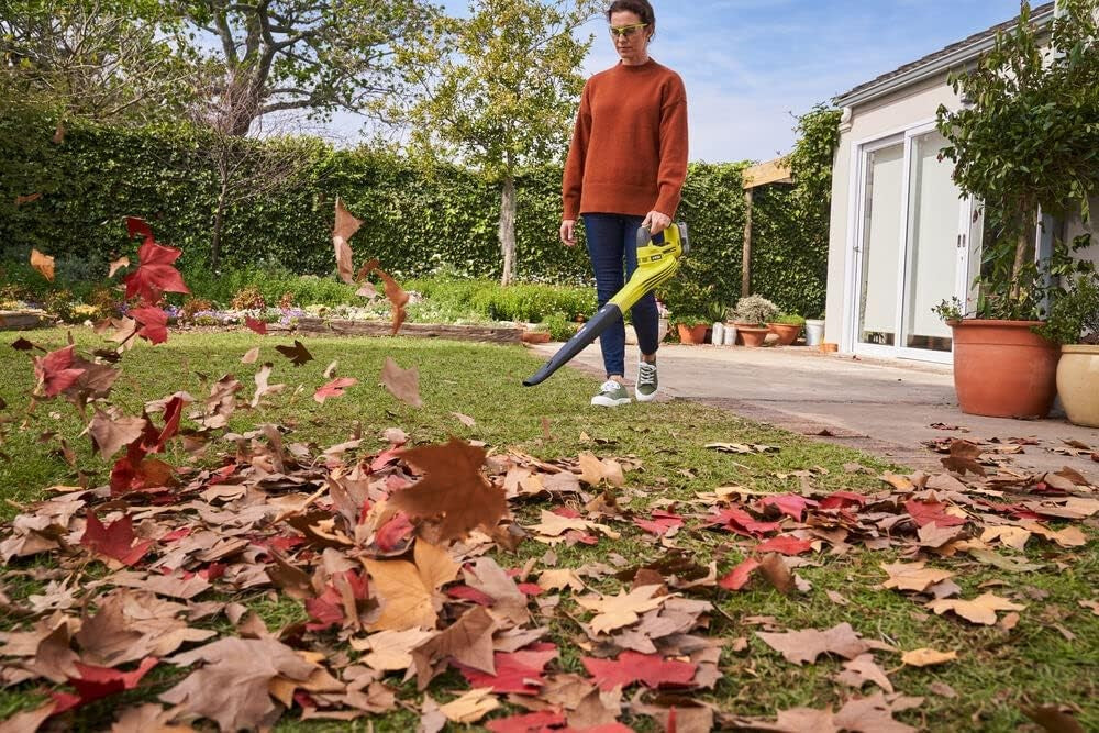 18V Cordless Leaf Blower Lightweight Garden Air Blower 245km/h Tool Only