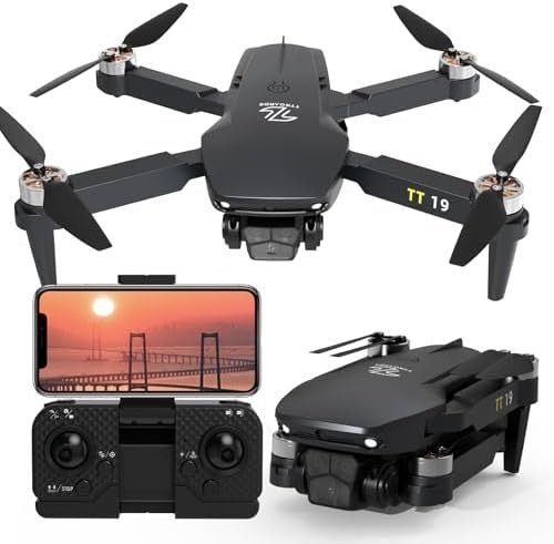 1080P HD Foldable Drone w/ Brushless Motor Obstacle Avoidance 3D Flip Quadcopter