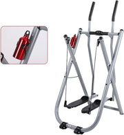 Folding Elliptical Exercise Bike Air Walker Dual Trainer Home Gym Cardio Machine