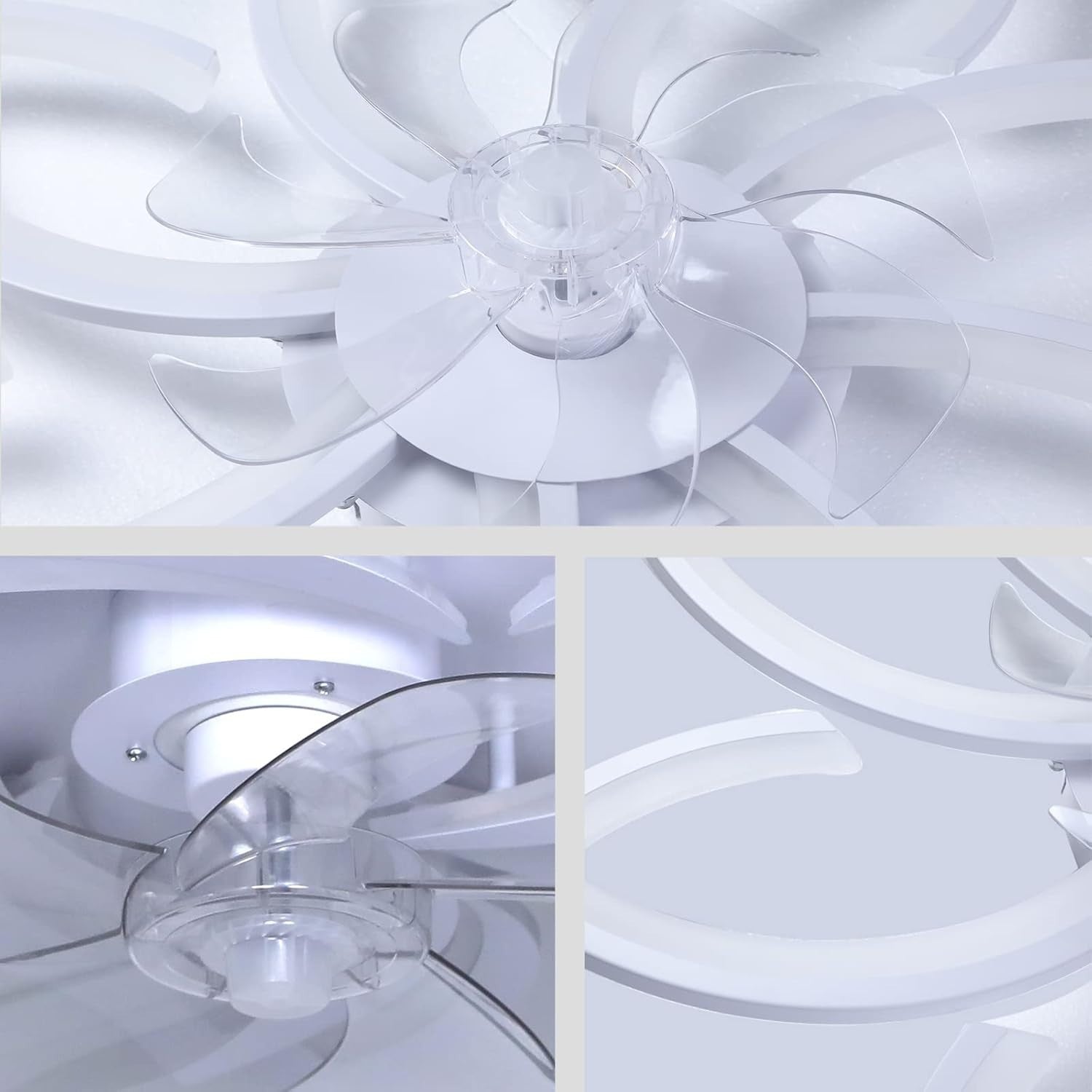 Wildcat 90CM Ceiling Fan with LED Light, Remote & Bluetooth, 6-Speed, Timer