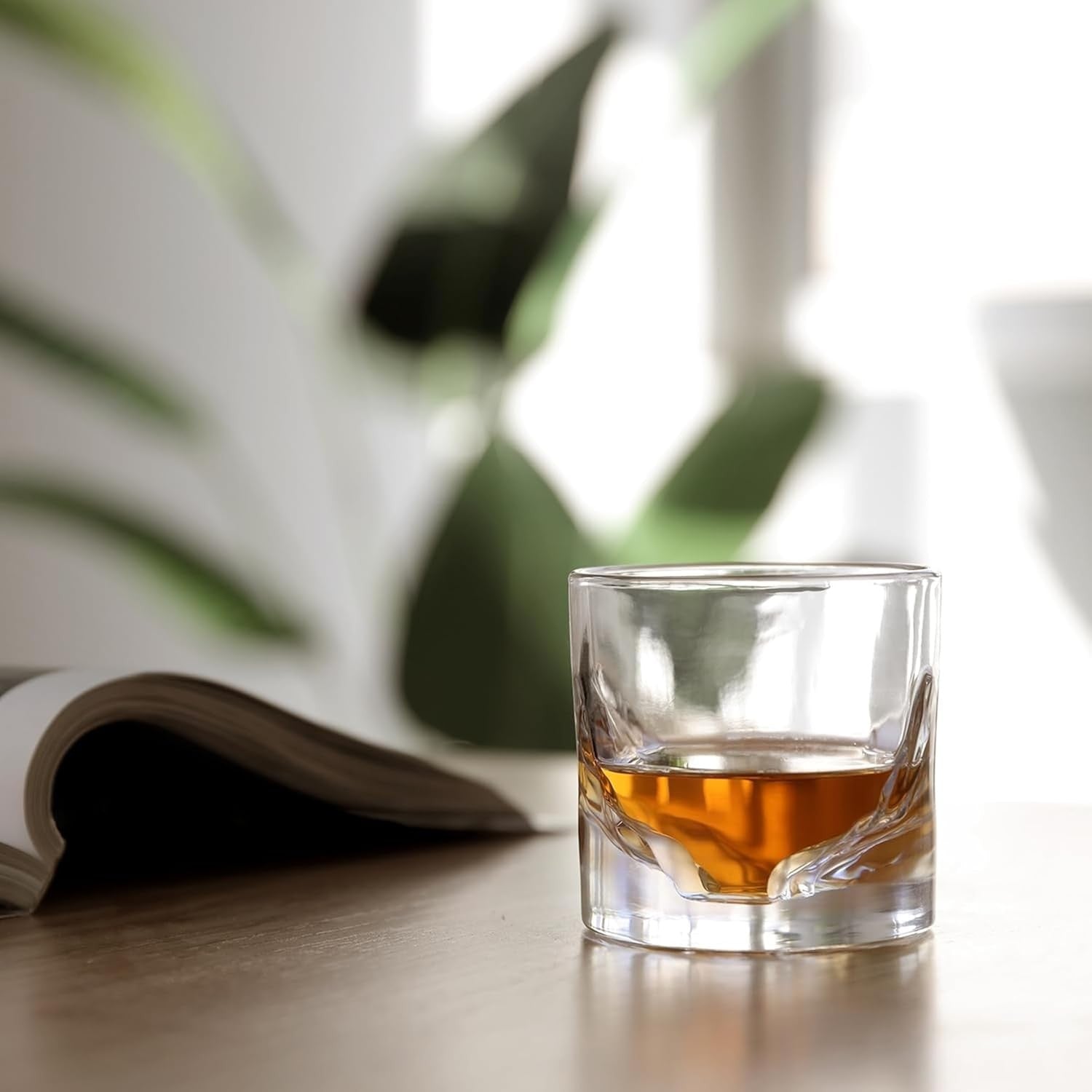 Canyon Whiskey Glasses Set of 4 – Heavy 300ml Freeze-Chill Crystal Tumblers